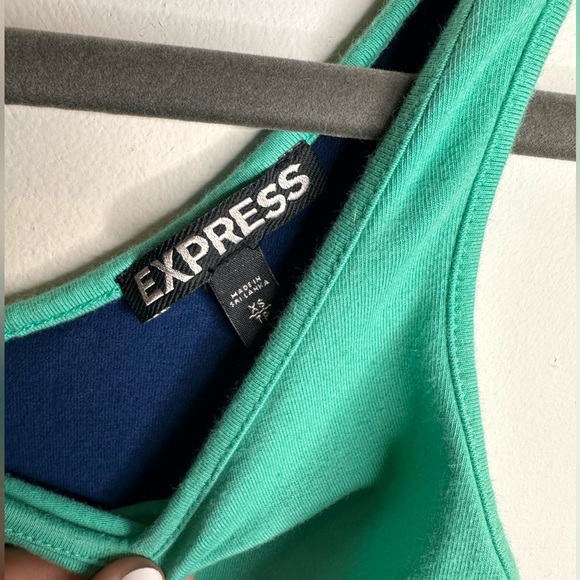 Express Color-block Peplum Tank - Picture 5 of 6